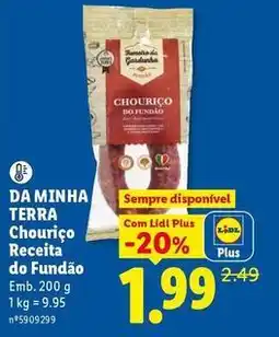 Lidl Terra nostra - chourico receita do fundao promoção