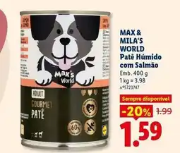 Lidl Gourmet - pate humido com salmão promoção