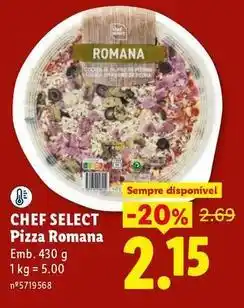 Lidl Chef - select pizza romana promoção