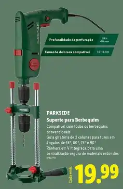 Lidl Parkside - suporte para berbequim promoção