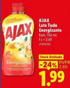 Lidl Ajax - lata tudo energizante promoção