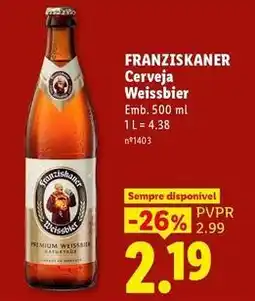 Lidl Franziskaner - cerveja weissbier promoção