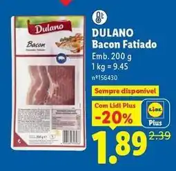 Lidl Dulano - bacon fatiado promoção
