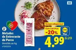 Lidl Lidl - metades de entrecosto de porco promoção