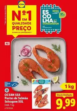Lidl Ocean sea - postas de salmão selvagem xxl promoção