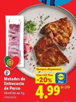 Lidl com - metades de entrecosto de porco promoção