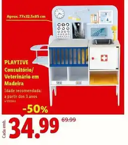 Lidl Playtive - consultorio/ veterinario em madeira promoção
