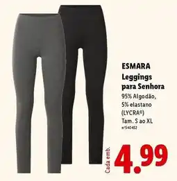Lidl Esmara - leggings para senhora promoção