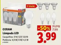 Lidl Osram - lampada led promoção