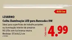 Lidl com - calha iluminação led para bancoadas 8w promoção