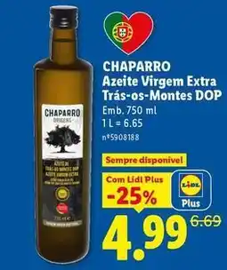 Lidl Chaparro - azeite virgem extra tras-os-montes dop promoção