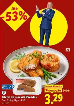 Lidl Filetes de pescada promoção