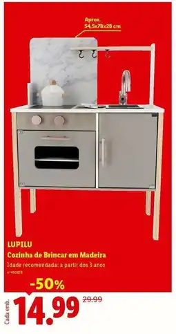 Lidl Lupilu - coinha de brincar en madeira promoção