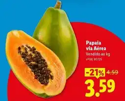 Lidl Papaia via aérea promoção