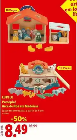 Lidl Lupilu - presepio/arca de noé em madéira promoção