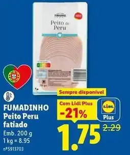 Lidl Fumadinho - peito peru fatiado promoção