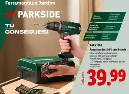 Lidl Parkside - apartalisadora 20 v com bateria promoção