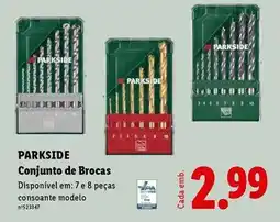 Lidl Parkside - conjunto de brocas promoção