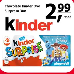 Mota Reis Chocolate Kinder Ovo Surpresa 3un promoção
