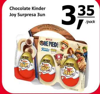 Chocolate Kinder Joy Surpresa 3un