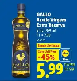 Lidl Gallo Azeite Virgem Extra Reserva promoção
