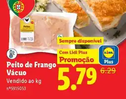 Lidl Peito de Frango Vácuo promoção