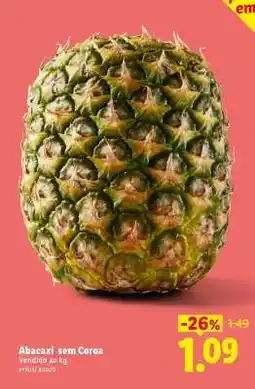 Lidl Abacaxi sem Coroa promoção