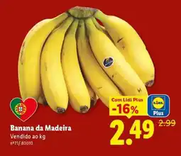 Lidl BANANA DA MADEIRA promoção