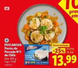 Lidl PESCANOVA Postas de Pescada Nº5 do Chile promoção