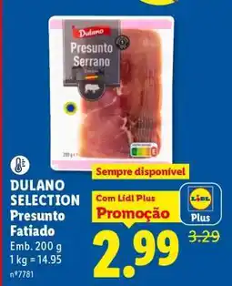 Lidl Dulano Selection Presunto Fatiado promoção