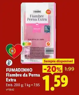 Lidl Fumadinho Fiambre da Perna Extra promoção