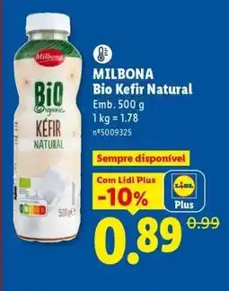 Lidl Milbona Bio Kefir Natural promoção