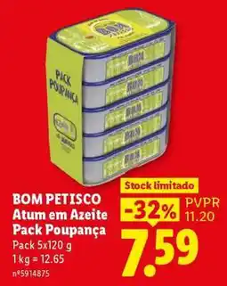 Lidl BOM PETISCO Atum em Azeite Pack Poupança promoção