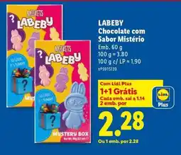 Lidl LABEBY Chocolate com Sabor Mistério promoção