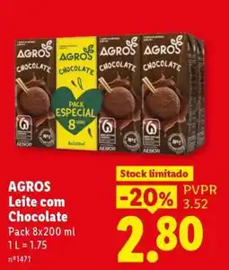 Lidl Agros Leite com Chocolate promoção
