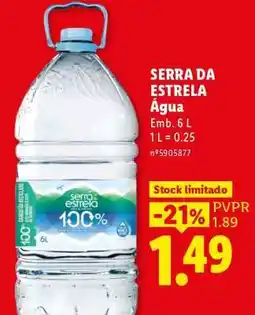 Lidl Serra da Estrela Água promoção