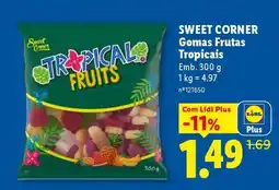 Lidl SWEET CORNER Gomas Frutas Tropicais promoção