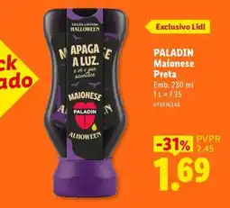 Lidl PALADIN Maionese Preta promoção