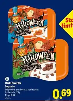 Lidl HALLOWEEN Iogurte promoção