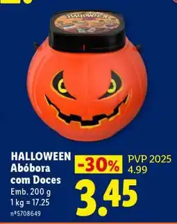 Lidl Halloween Abóbora com Doces promoção