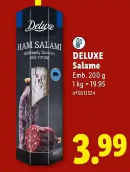 Lidl Deluxe Salame promoção