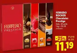 Lidl FERRERO ROCHER Chocolates Prestige promoção