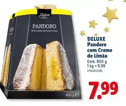 Lidl DELUXE Pandoro com Creme de Limão promoção