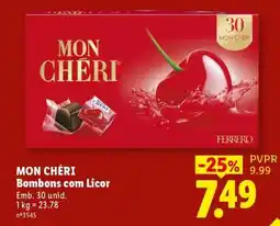 Lidl Mon Chéri promoção