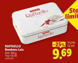 Lidl RAFFAELLO Bombons Lata promoção