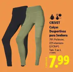 Lidl CRIVIT Calças Desportivas para Senhora promoção