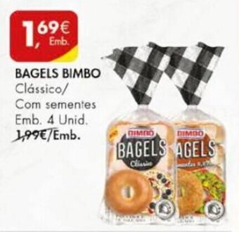 Pingo Doce Bagels Bimbo 4 unid promoção