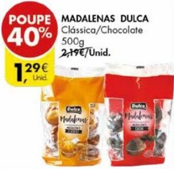 Pingo Doce Madalenas Dulca 500g promoção