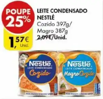 Pingo Doce Leite Condensado Nestlé Cozido 397g/Magro 387g promoção