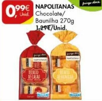 Pingo Doce Napolitanas Chocolate/Baunilha 270g promoção